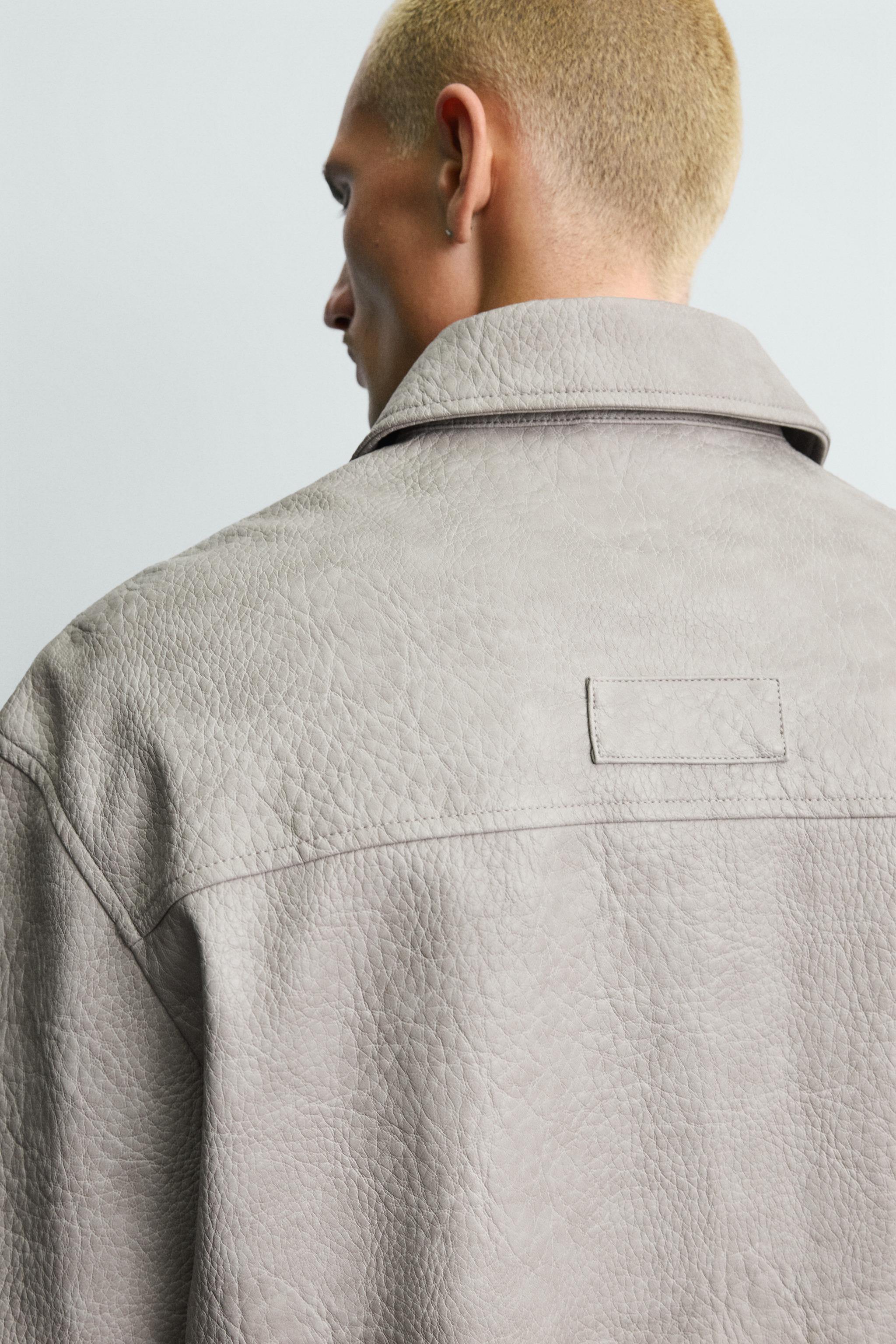 SURCHEMISE RELAXED FIT MATIÈRE SYNTHÉTIQUE